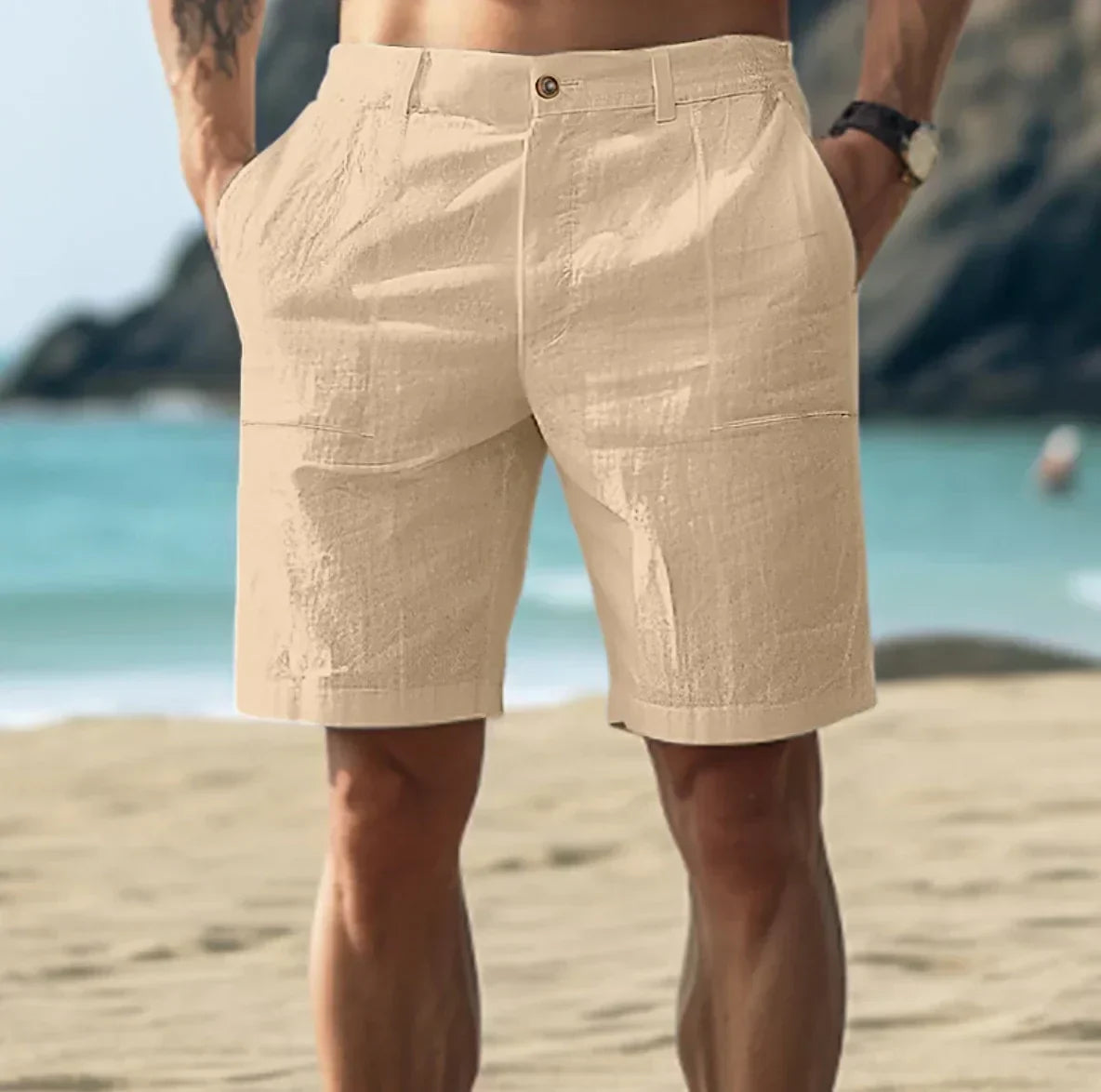 Herren Leinen-Shorts - Leicht, luftig & sommerlich bequem