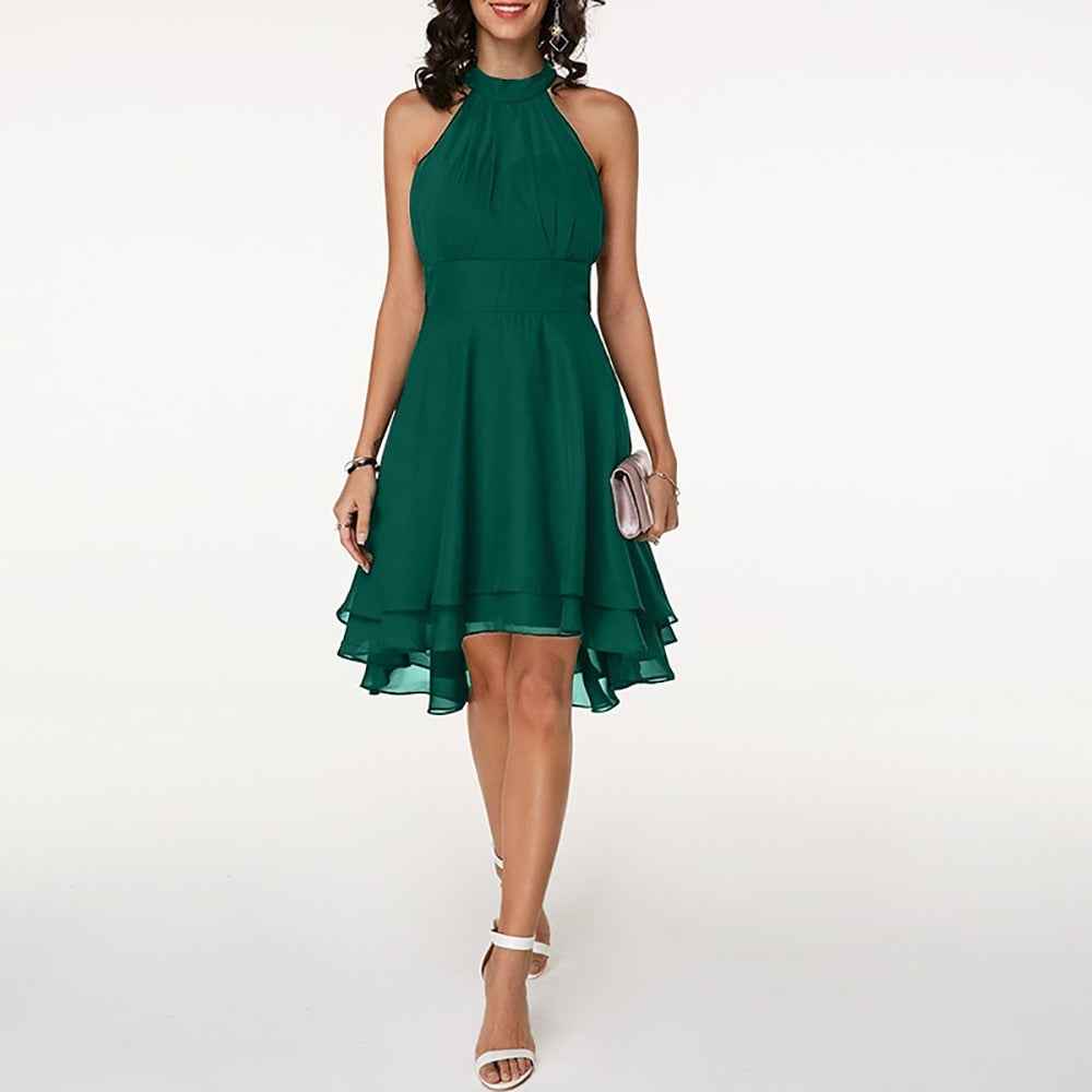 Damen Midikleid mit Plisseefalten