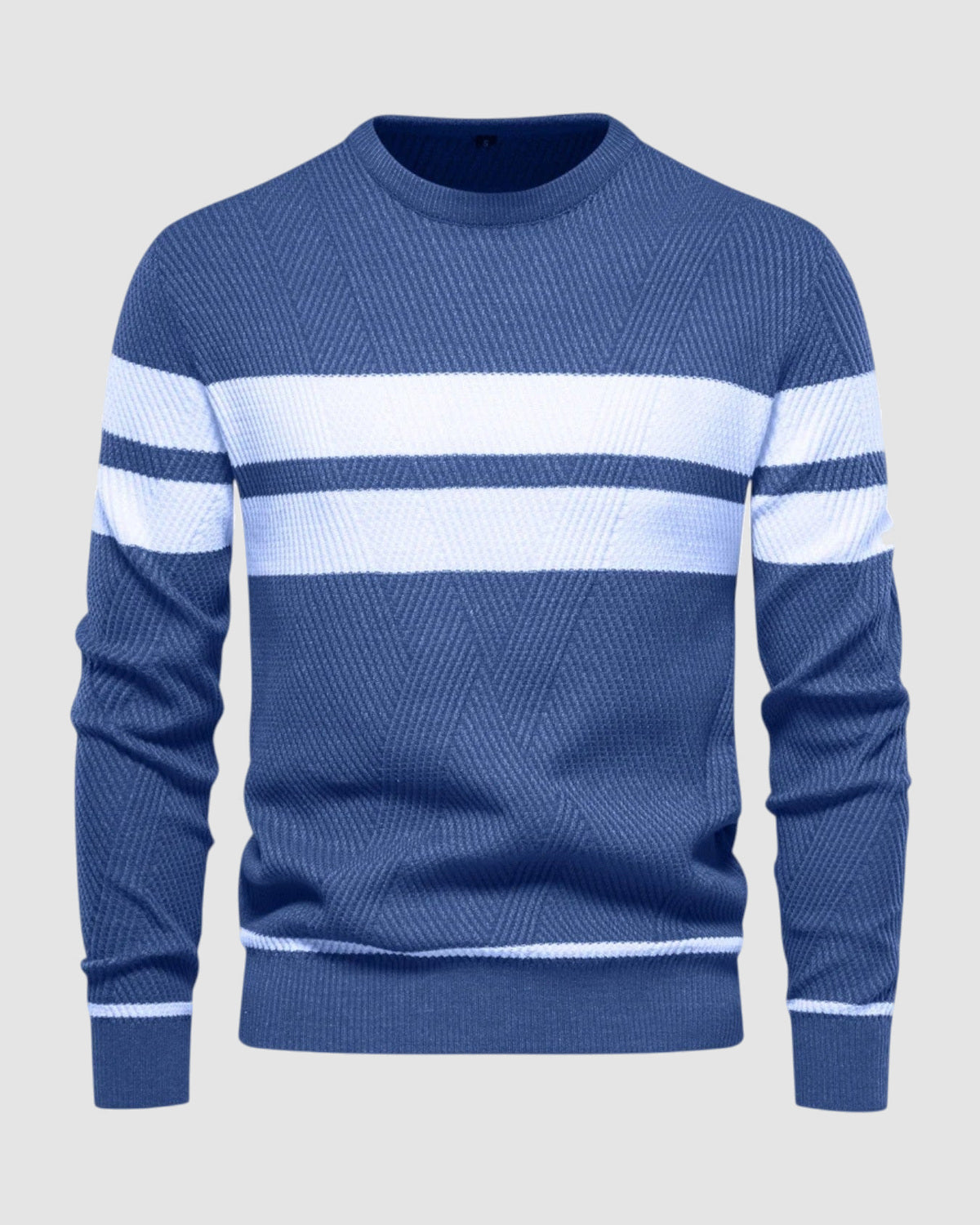 Herren Pullover gestreift in Dunkelblau