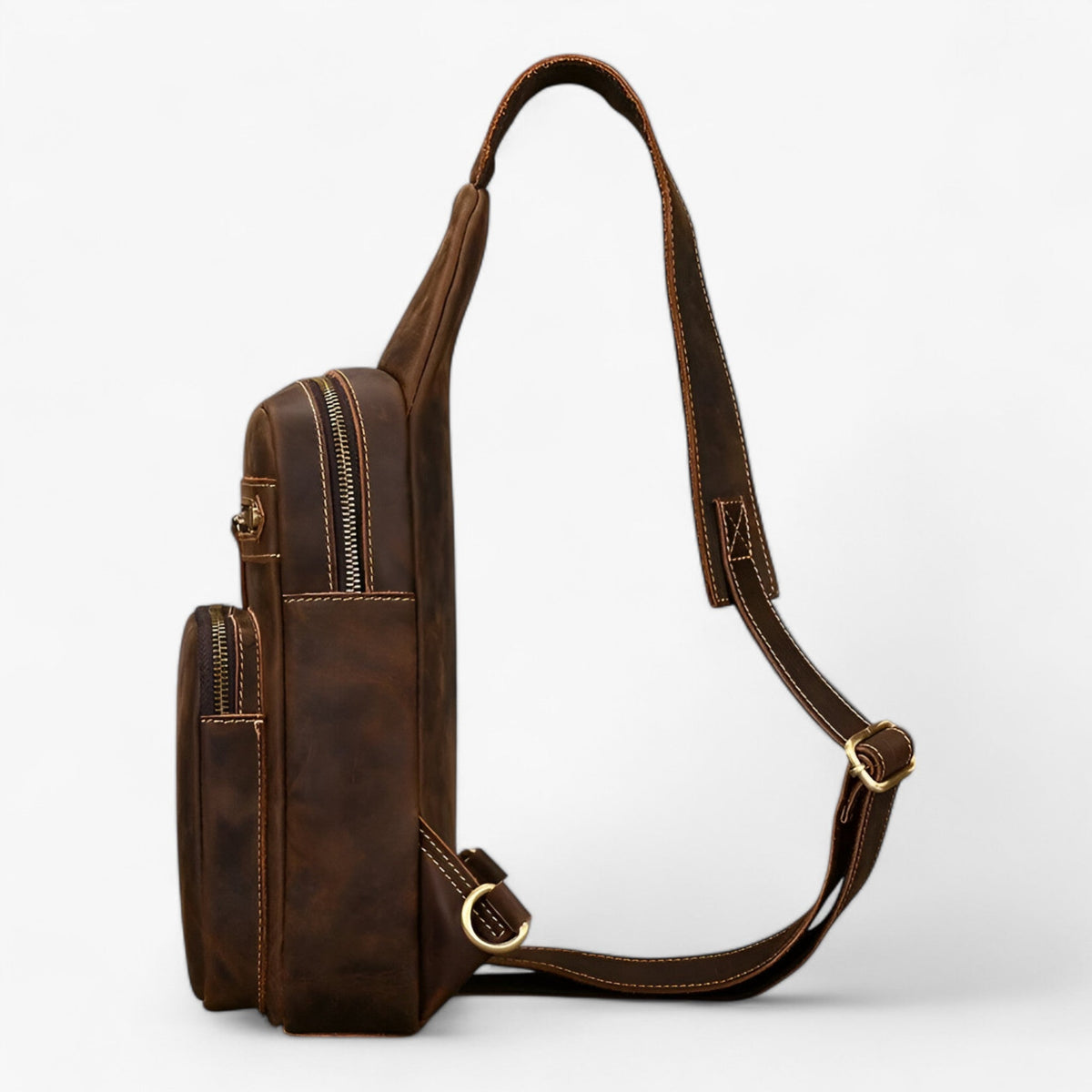 Herren Echtes Rindsleder Tablet-Satchel-Tasche