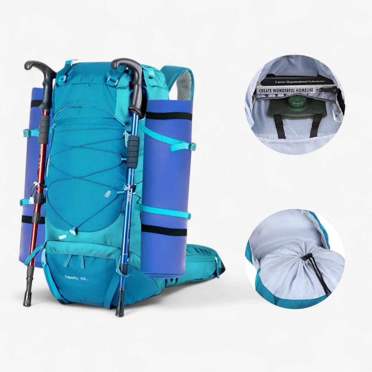 Wanderrucksack 50L Wasserdicht