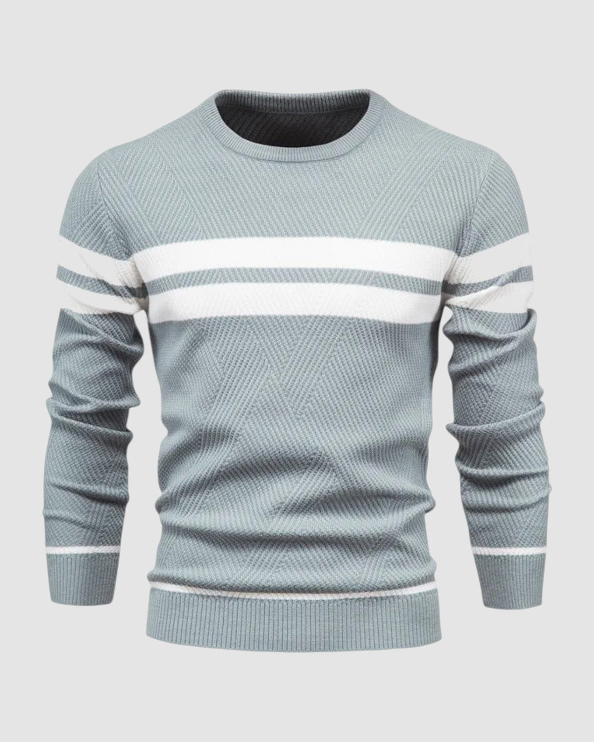 Herren Pullover gestreift in Blau