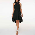 Damen Midikleid mit Plisseefalten
