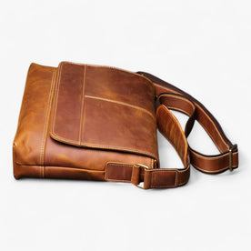 Herren Messenger-Tasche aus Echtleder, robust – Braun – Ansicht 6