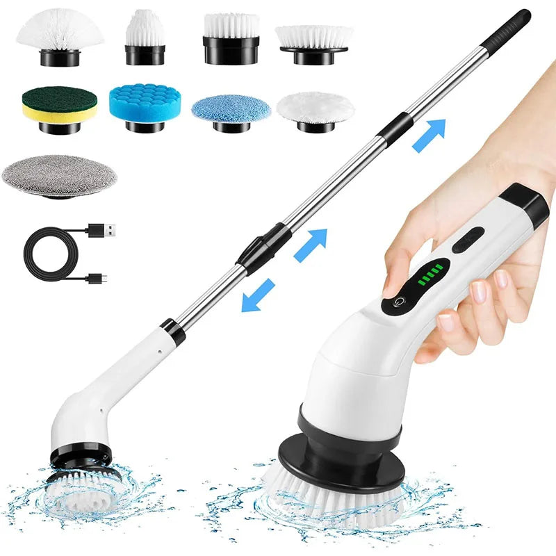 ScrubPro Reinigungsbürste elektrisch, kabellos mit Drehkopf – Ansicht 6