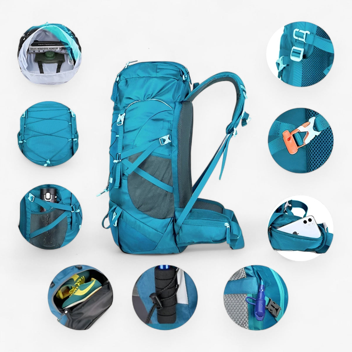 Wanderrucksack 50L Wasserdicht
