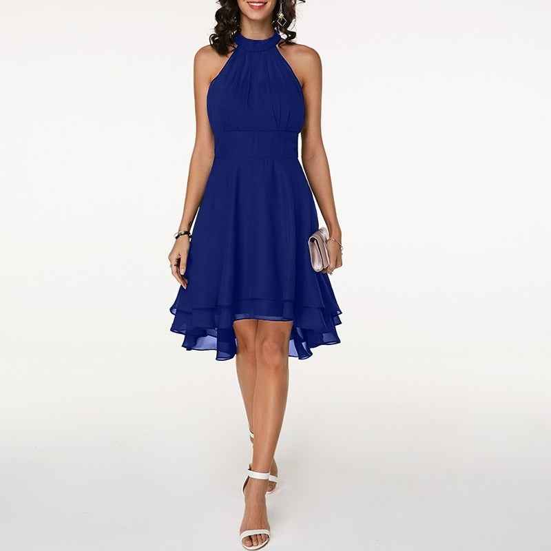 Damen Midikleid mit Plisseefalten