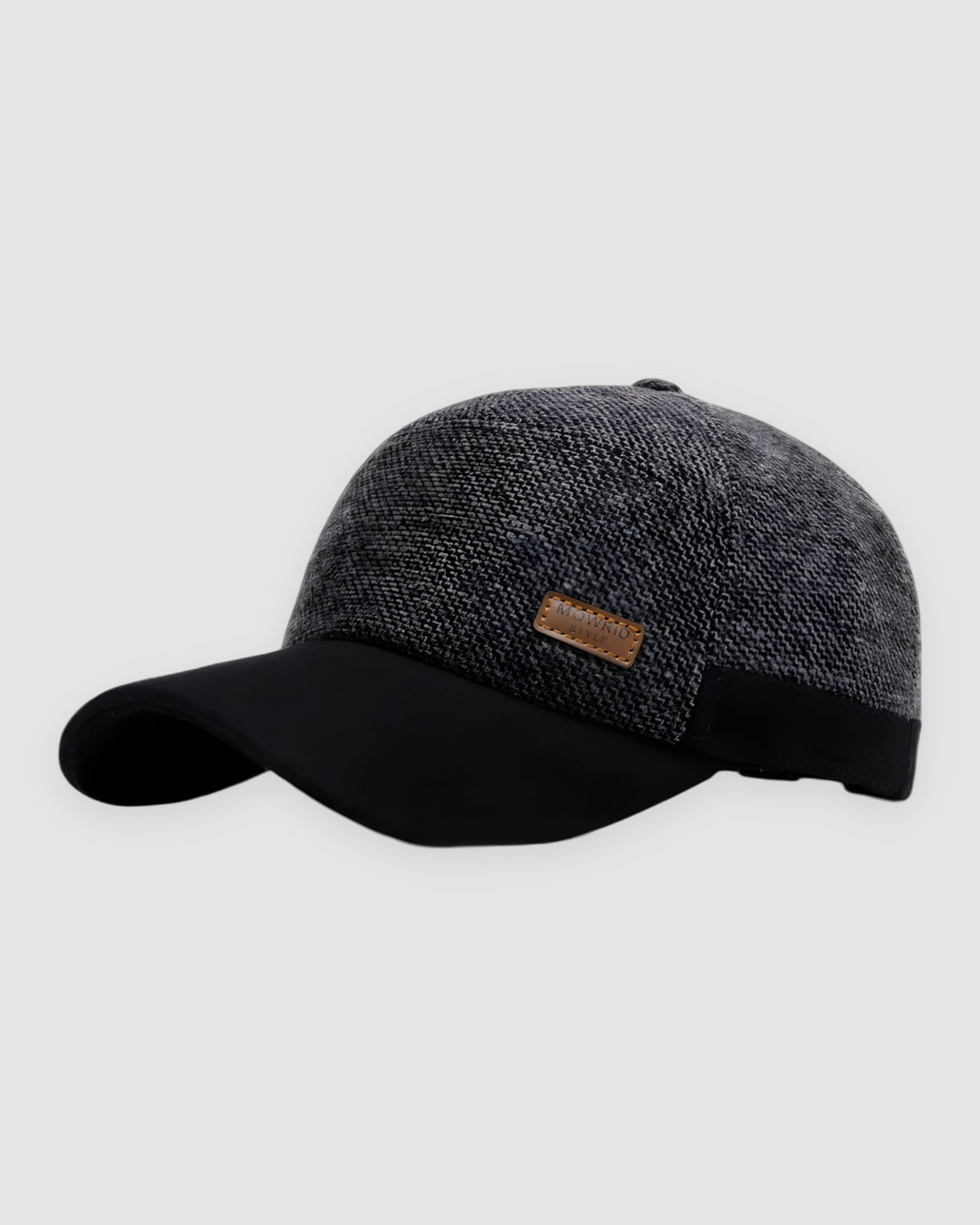 Herren Baseball Cap mit Ohrenklappen, Vintage-Stil – Grau – Ansicht 2