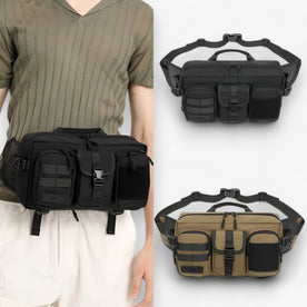Umhängetasche diebstahlsicher mit USB-Ladeanschluss – Khaki – Ansicht 3