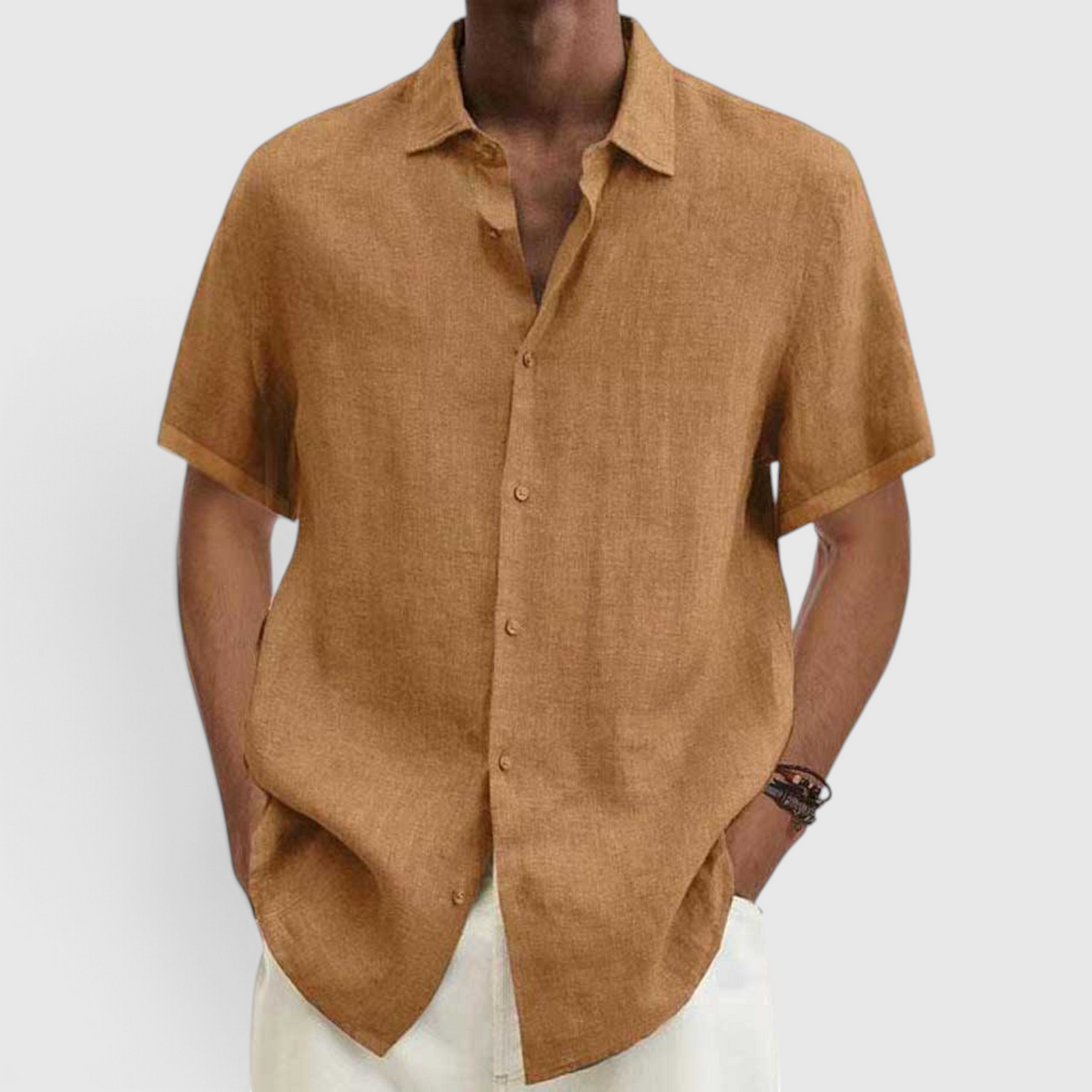 Men's Casual Short-Sleeve Shirt - Everyday Button-Up