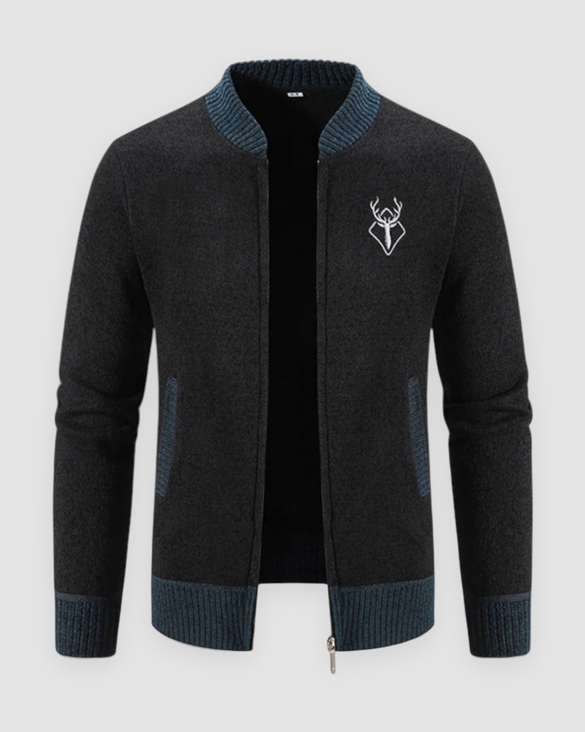 Herren Strickjacke mit Zip aus 100% Merinowolle, Bild 14