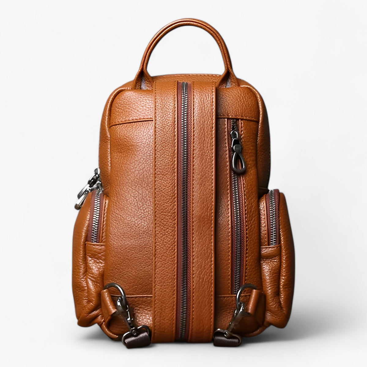 Herren 2-in-1 Leder Brusttasche und Rucksack