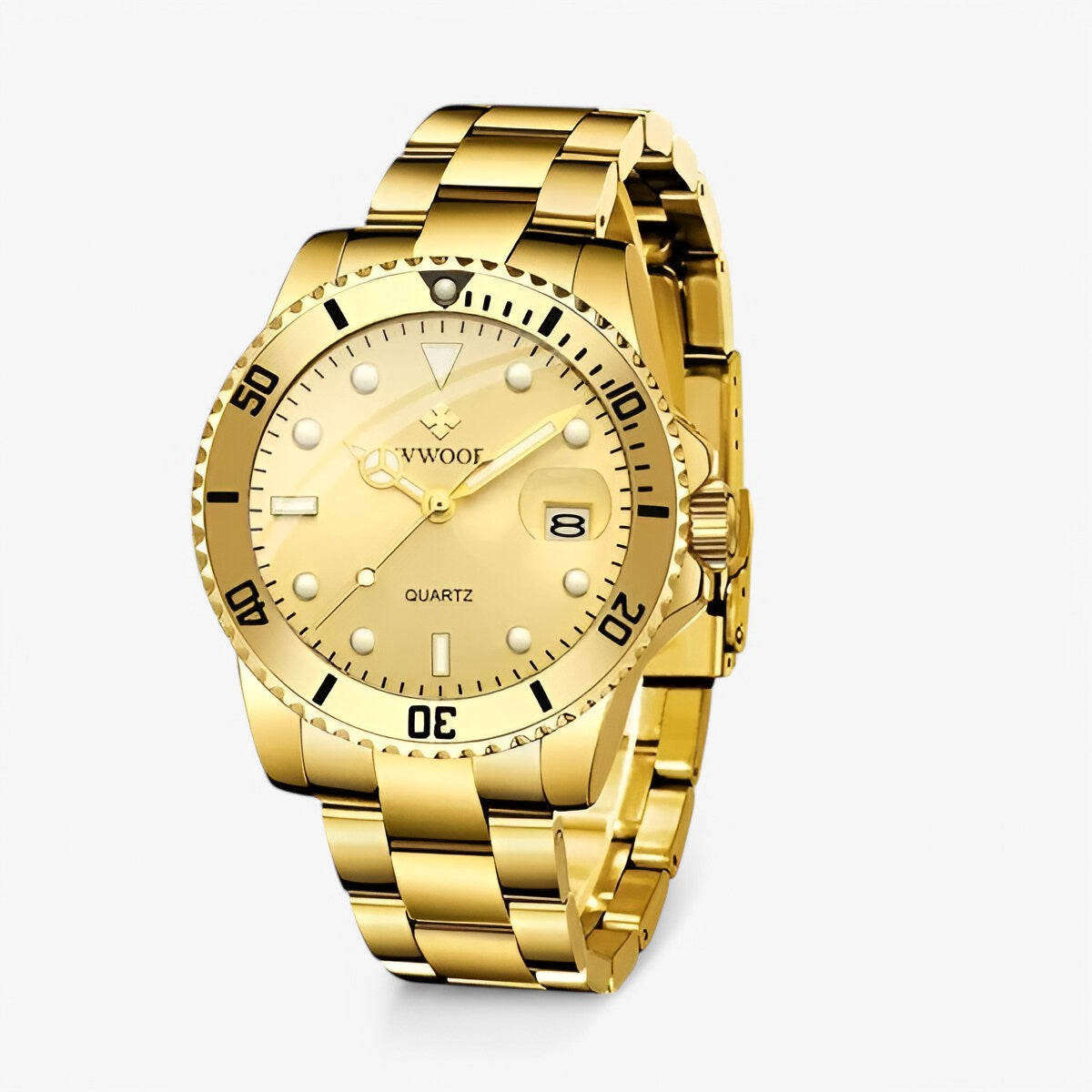 Herren Armbanduhr Edelstahl Wasserdicht