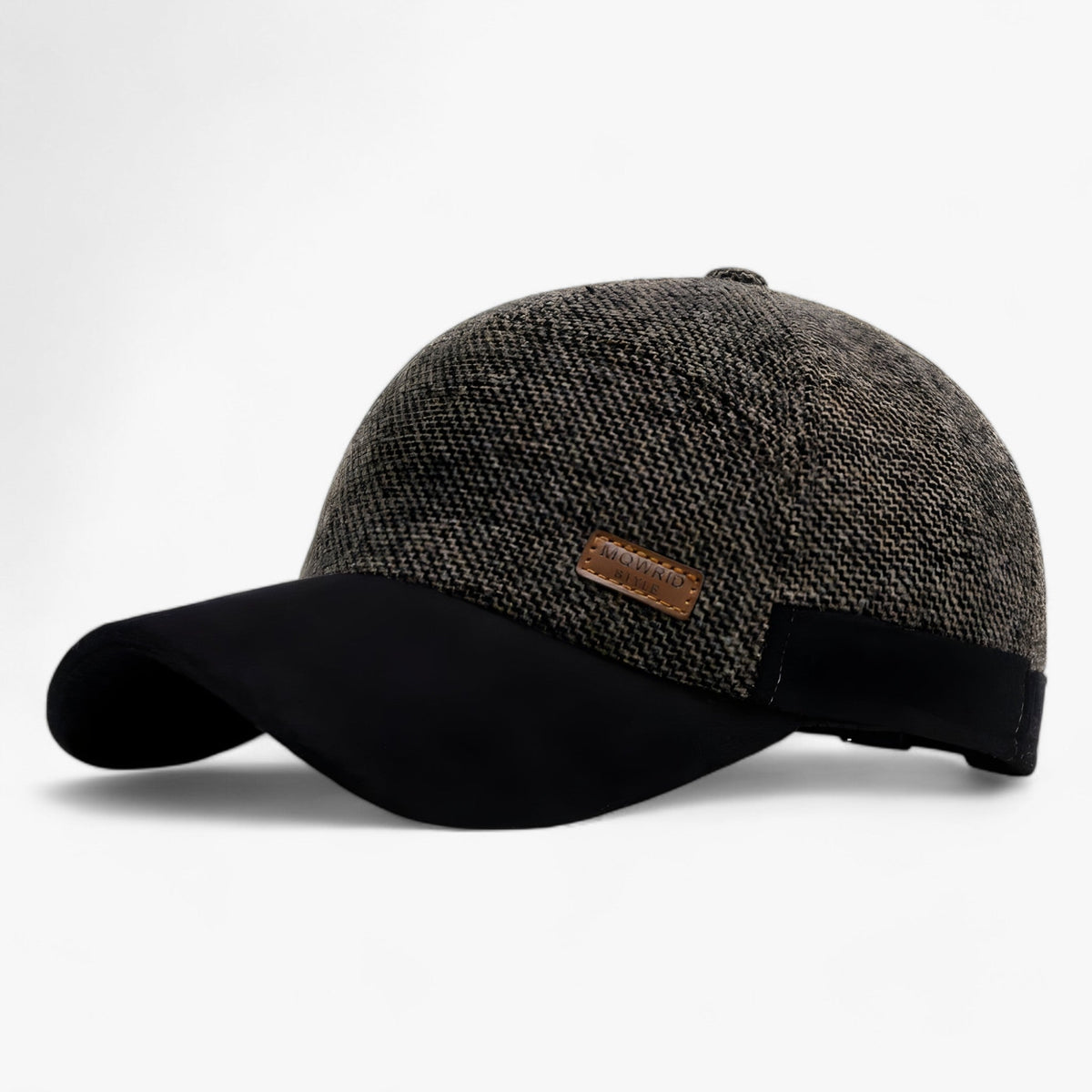 Baseball Cap : Vintage Baseballpet - Stijlvolle Warmte en Oorbescherming - Blauw in Khaki 56-61cm