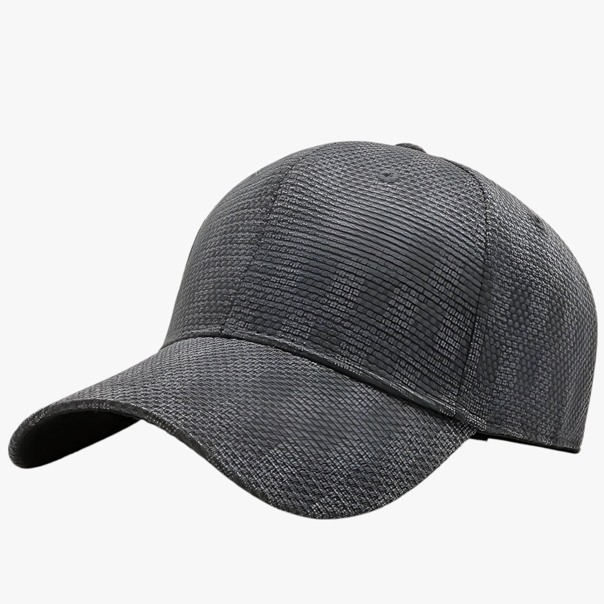 Maverick | Mønstret sports hat med elastik - Grå 56-59cm - Baseball Cap