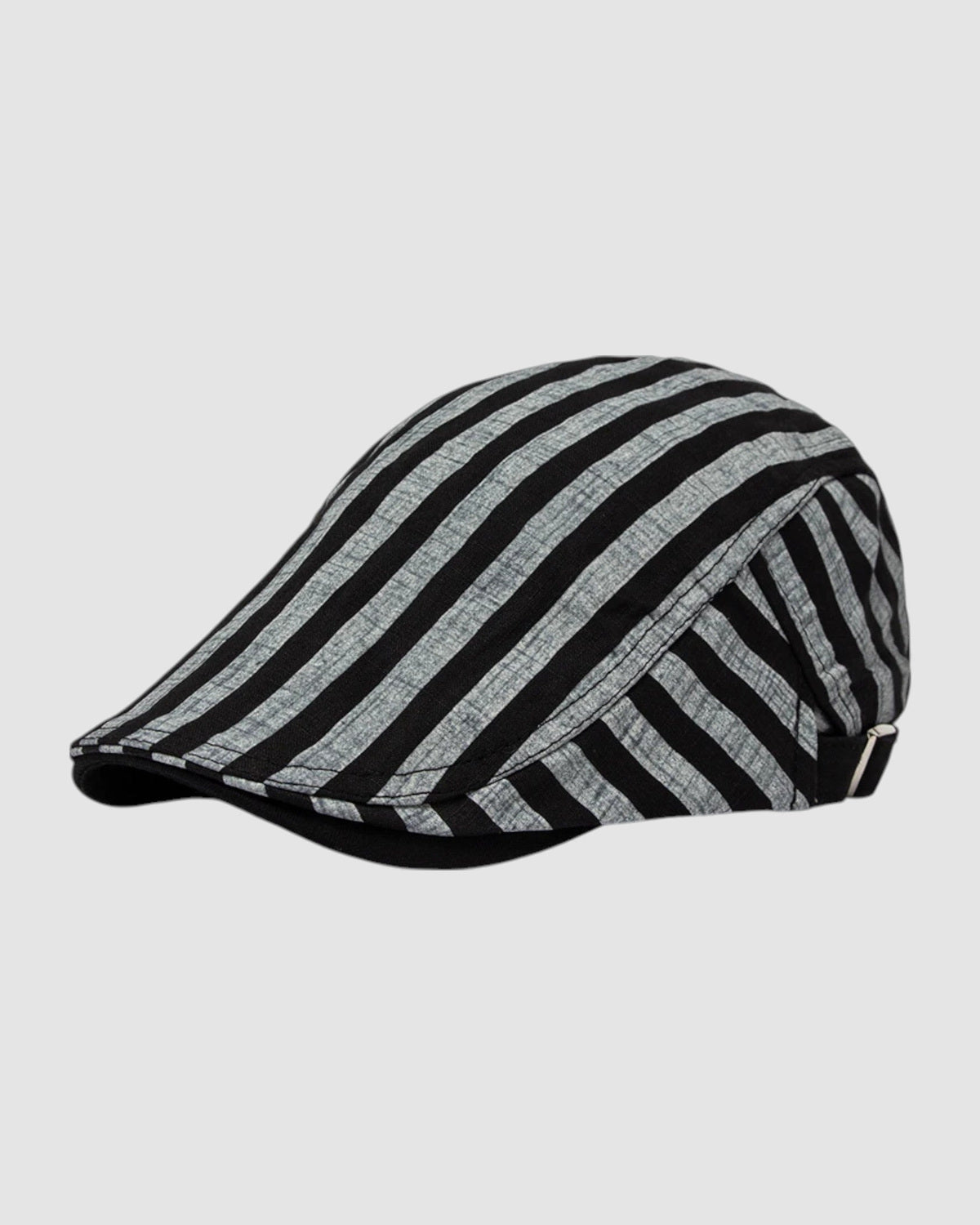 Herren Sommerhut aus Baumwolle und Leinen, atmungsaktiv in Grey Stripes