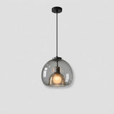 Rauchglas-Pendelleuchte – Mundgeblasenes Glasdesign