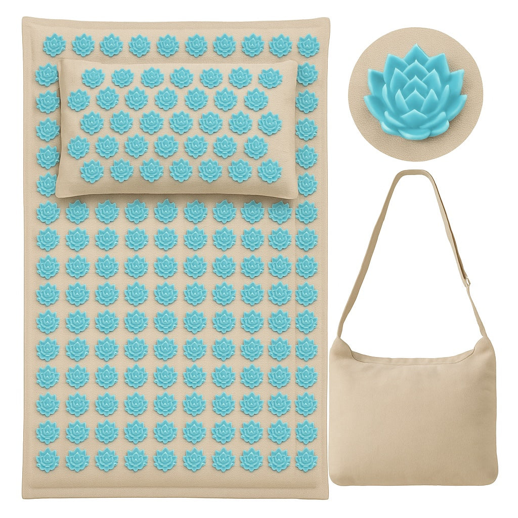 Akupressurmatte & Kissen Set - 5500 Druckpunkte