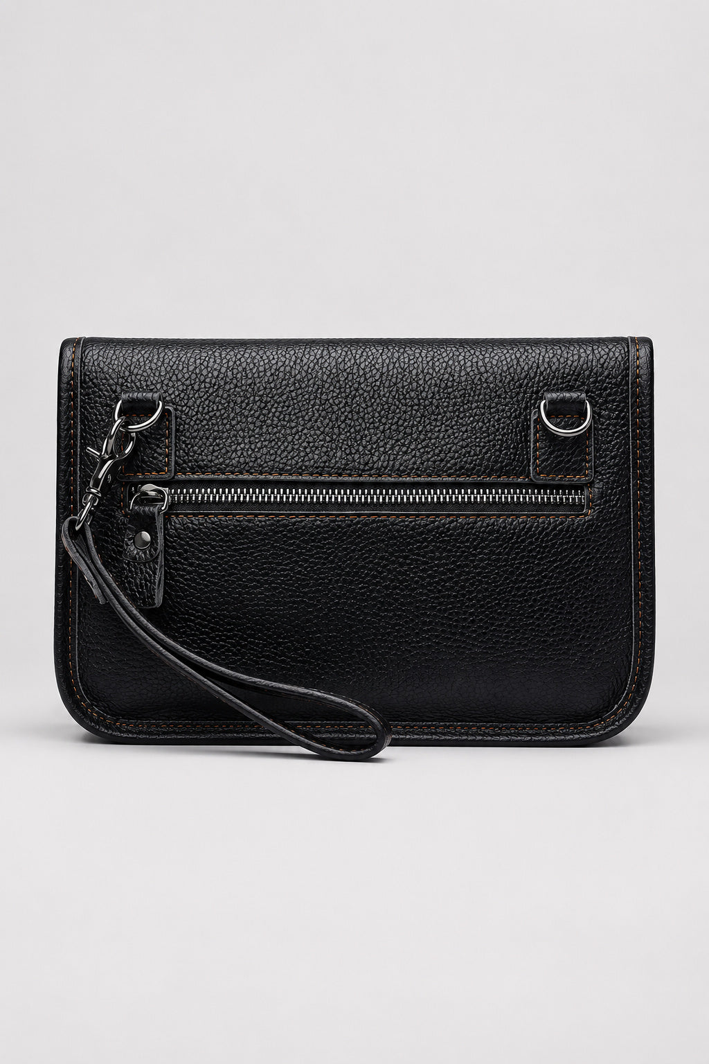 Herren Messenger- und Handgelenktasche – Schwarz