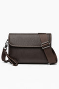Herren Messenger- und Handgelenktasche – Braun