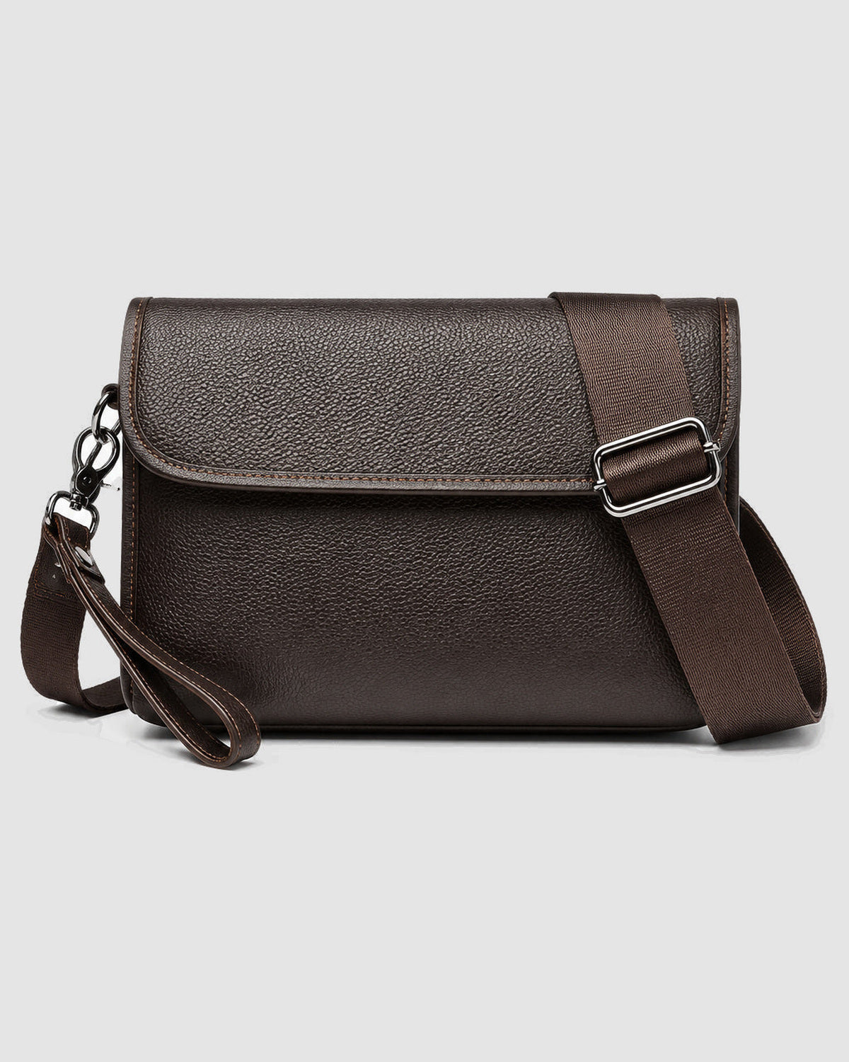 Herren Umhängetasche und Handgelenktasche – Braun
