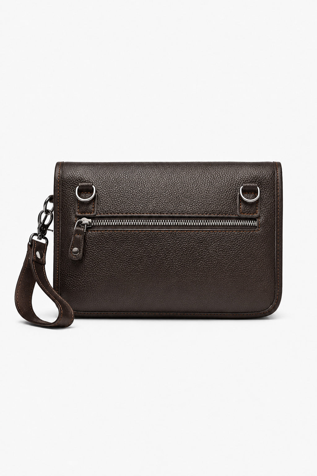 Herren Messenger- und Handgelenktasche – Braun