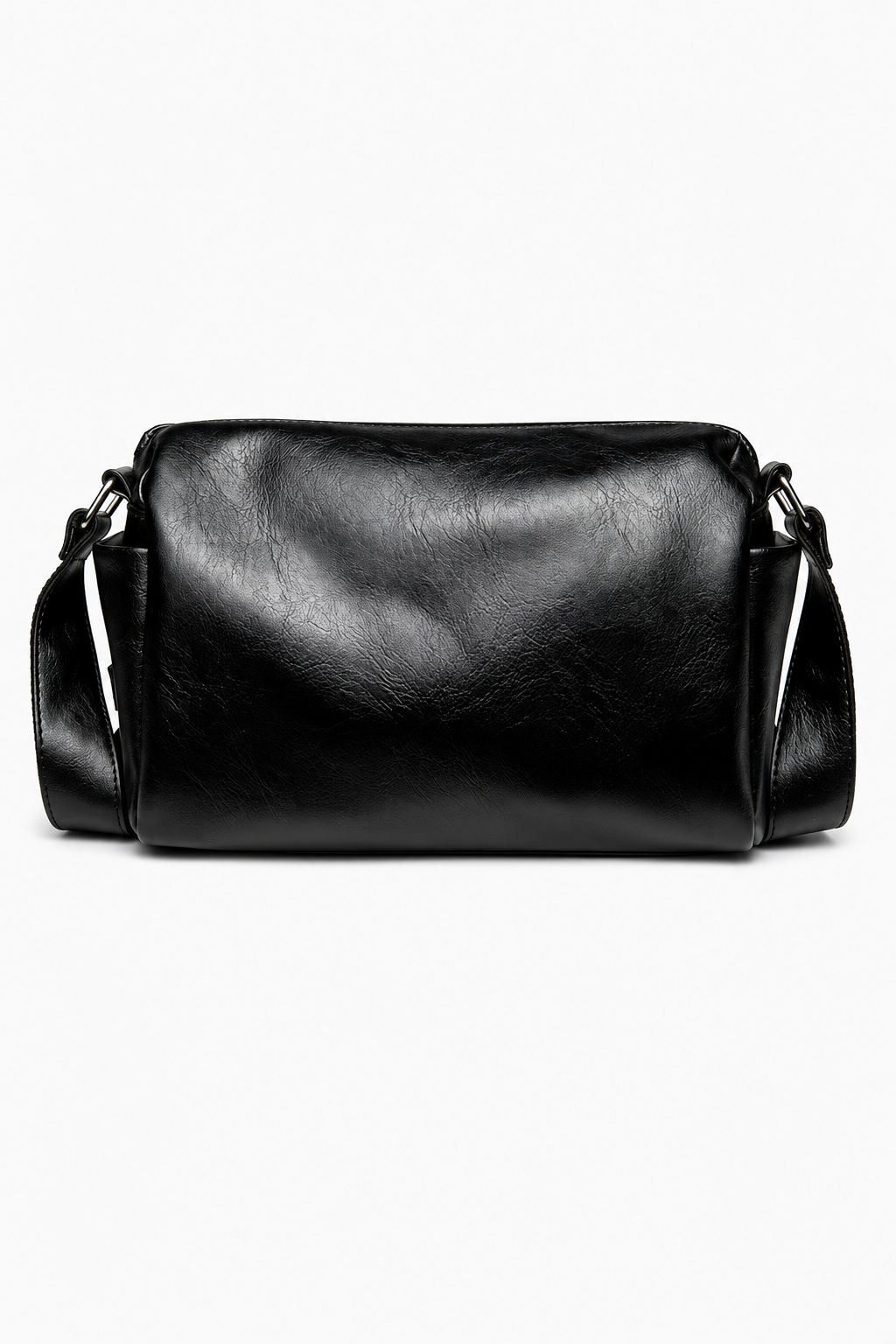 Rechteckige Herren Crossbody-Umhängetasche – Schwarz