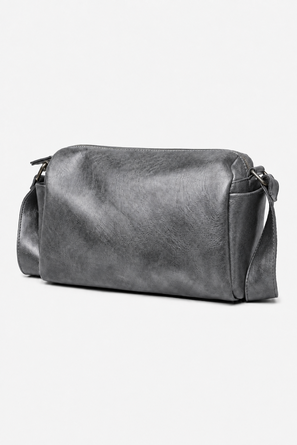 Rechteckige Herren Crossbody-Umhängetasche – Grau