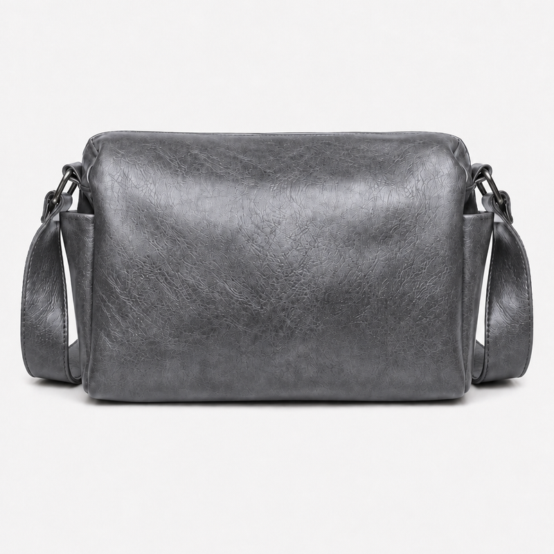 Rechteckige Herren Crossbody-Umhängetasche – Grau