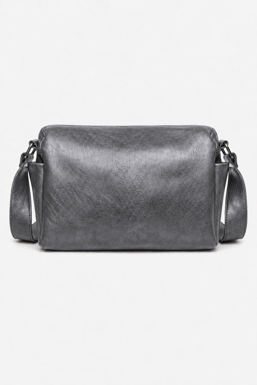 Rechteckige Herren Crossbody-Umhängetasche – Grau