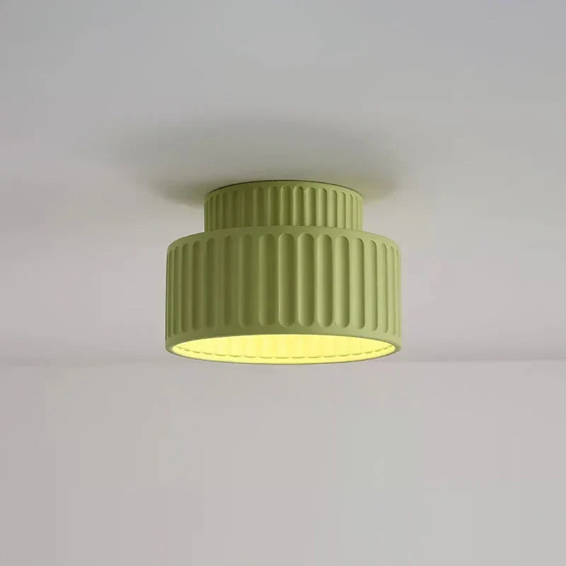 Geriffelte Deckenleuchte - Zweistufiges Trommel-Design