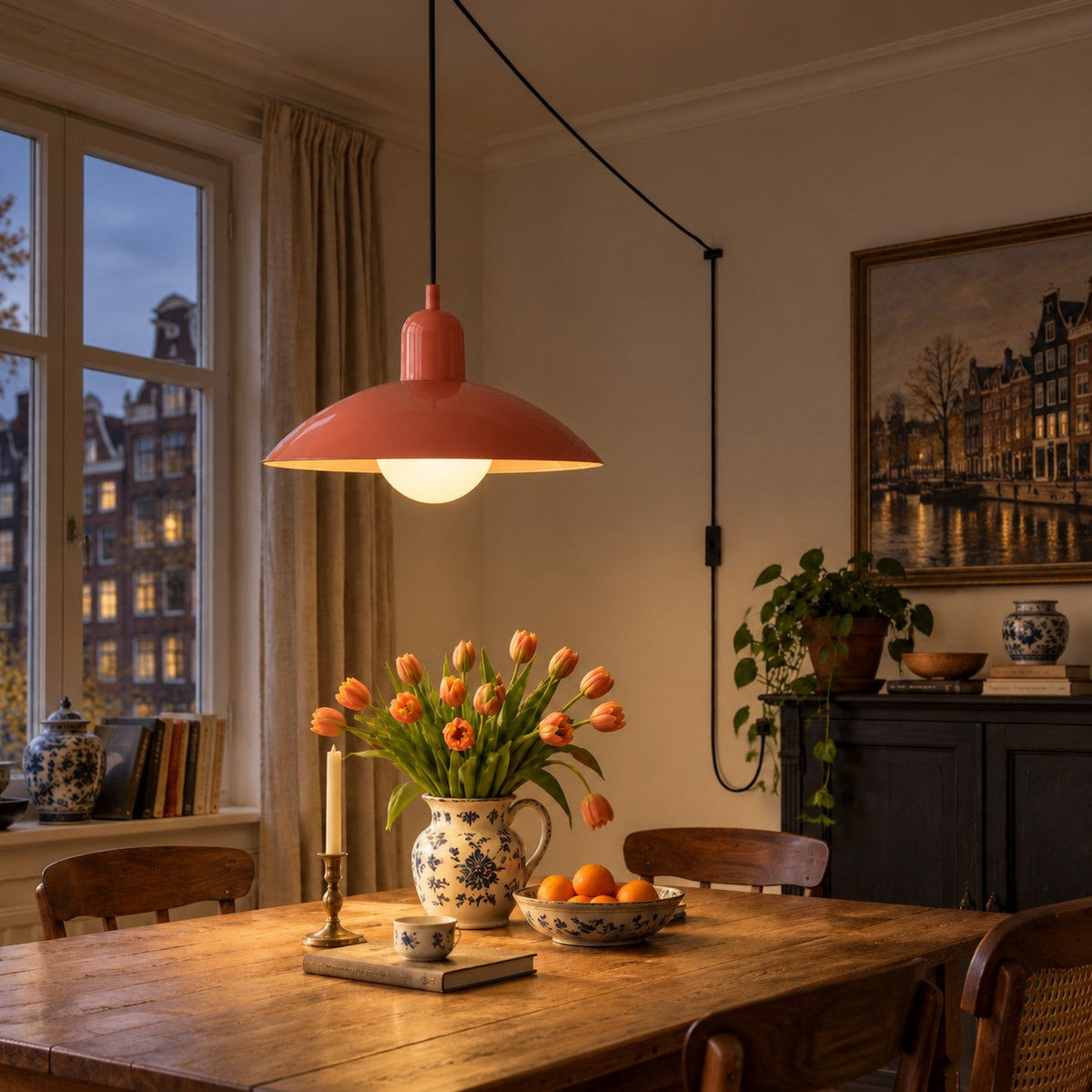 Steckdosen-Pendelleuchte im Mid-Century-Bauhaus-Stil – Ansicht 6