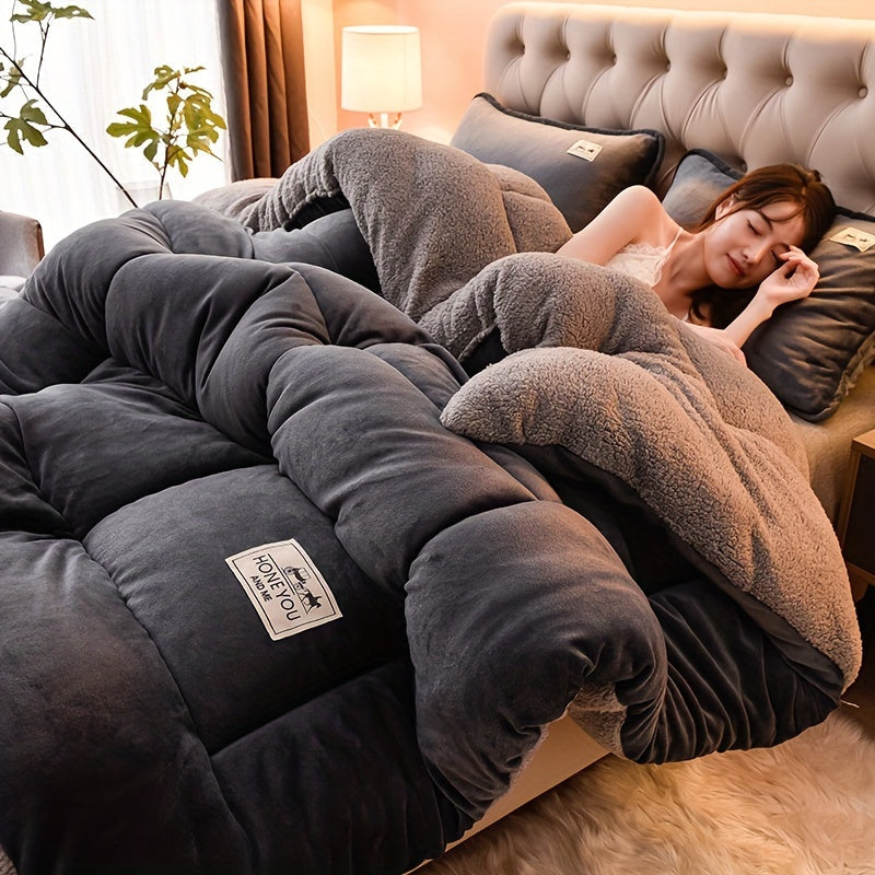 Doppelseitige Sherpa-Fleece-Decke – Dicke & Weiche Kuscheldecke