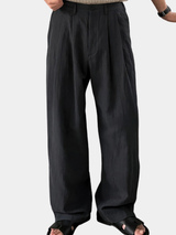 Herren Leinenhose mit weitem Bein - Luftig & bequem für den Sommer