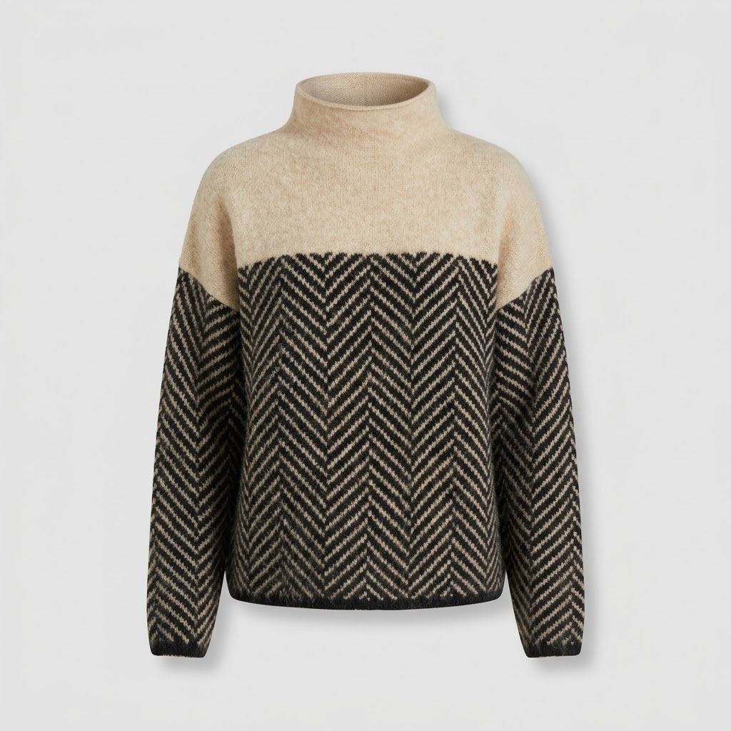 Women's Cashmere Turtleneck Sweater - Soft Knit Pullover