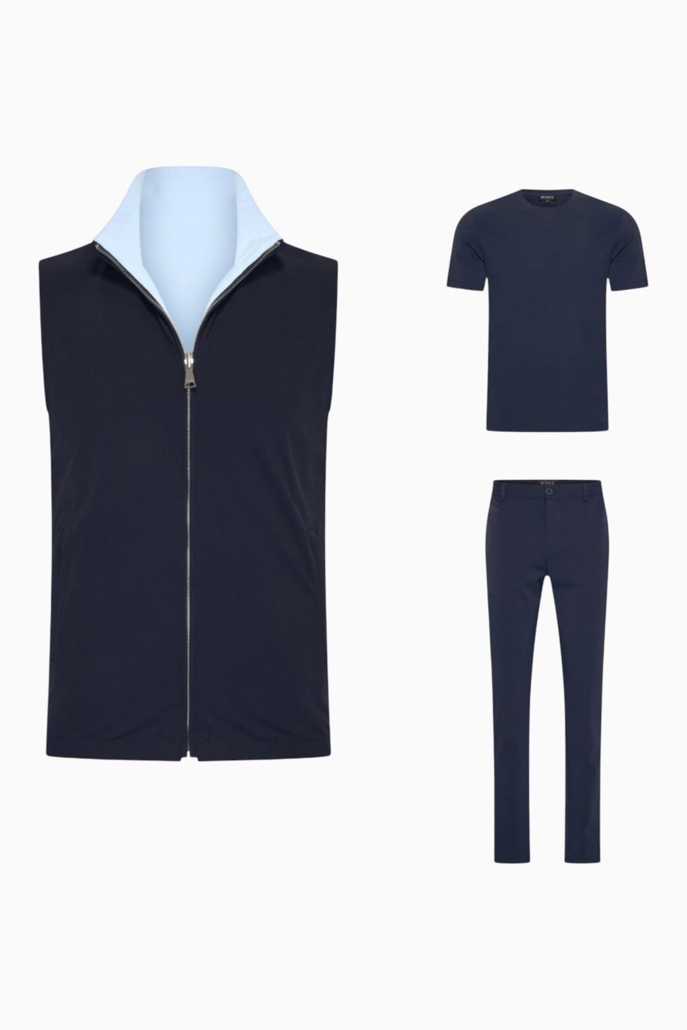 Beyoda Outfit-Set Herren Deep Navy & Sky Blue (mit T-Shirt) — Hauptansicht