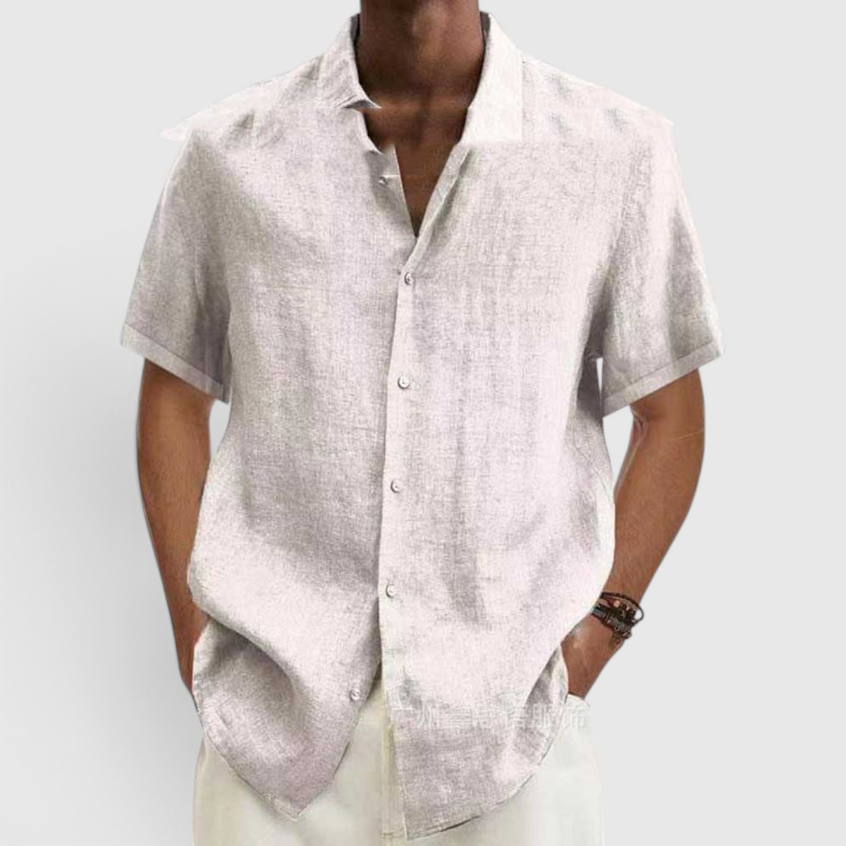 Men's Casual Short-Sleeve Shirt - Everyday Button-Up