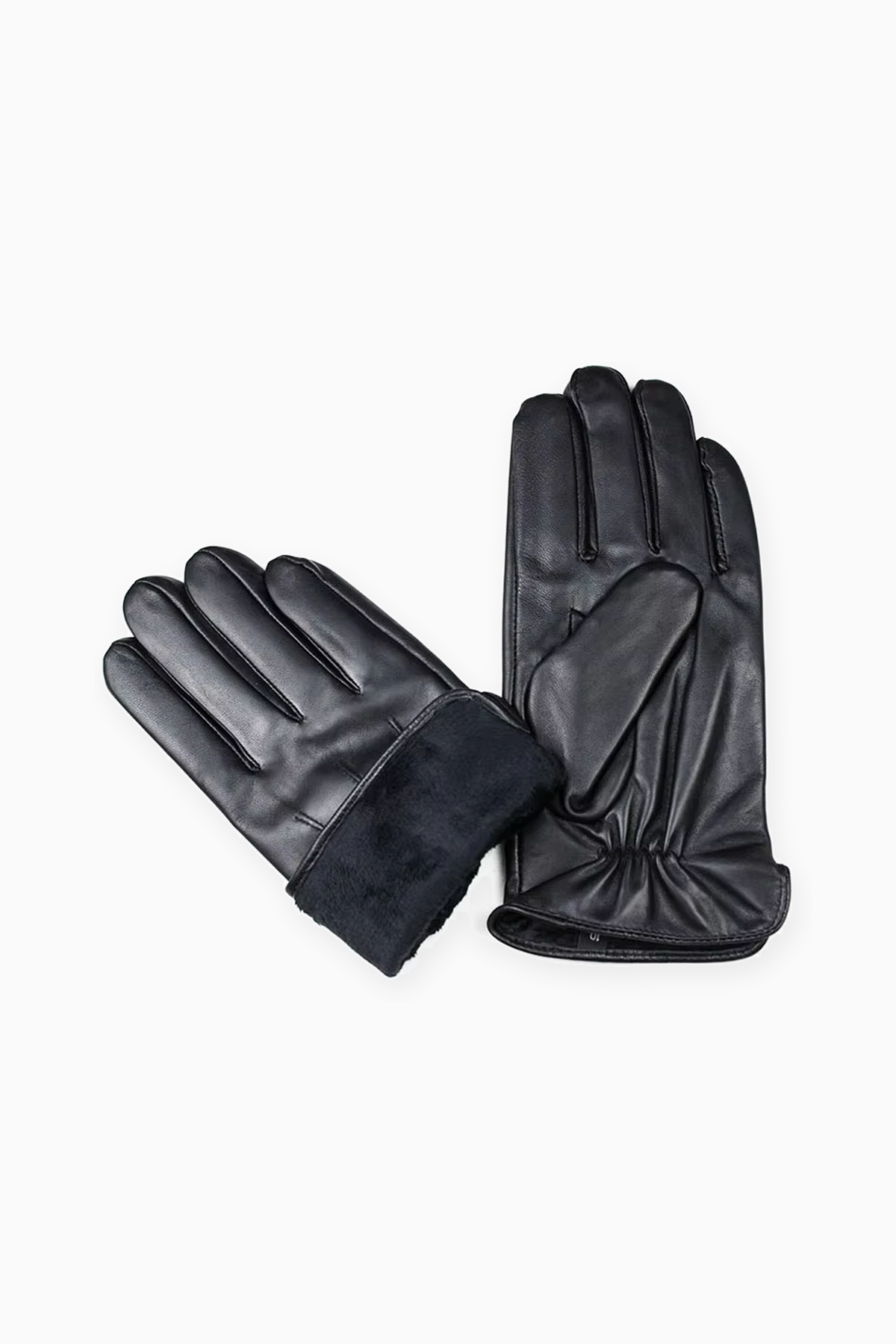 Herren Handschuhe in Schwarz mit weichem Bündchenabschluss