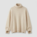Women's Cashmere Sweater with Turtleneck Collar