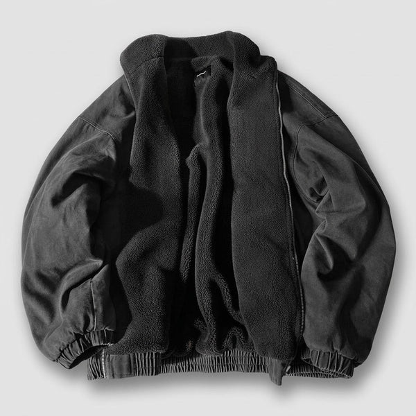 Herren Fleecejacke Polar im Streetwear-Stil, Vintage, Bild 1