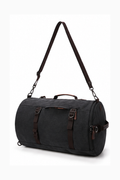 Convertible Canvas-Reisetasche und Rucksack – Schwarz