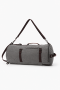 Convertible Canvas-Reisetasche und Rucksack – Grau