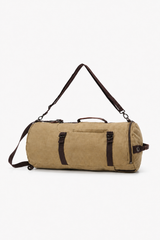 Convertible Canvas-Reisetasche und Rucksack – Khaki