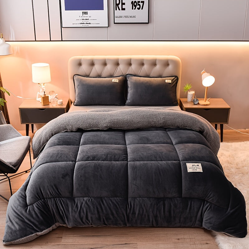 Doppelseitige Sherpa-Fleece-Decke – Dicke & Weiche Kuscheldecke