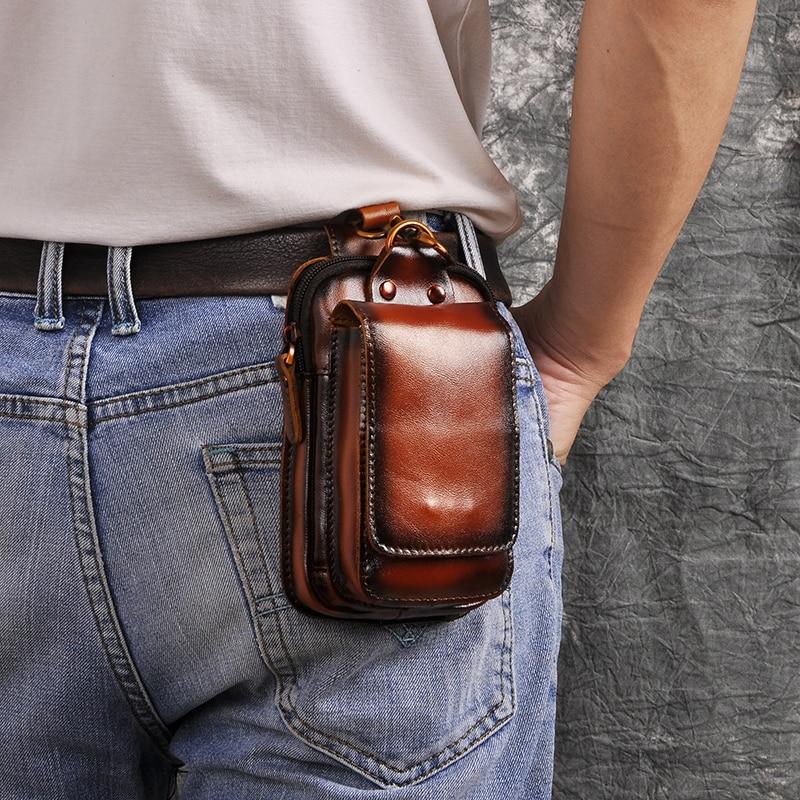 Herren Gürteltasche Echtleder