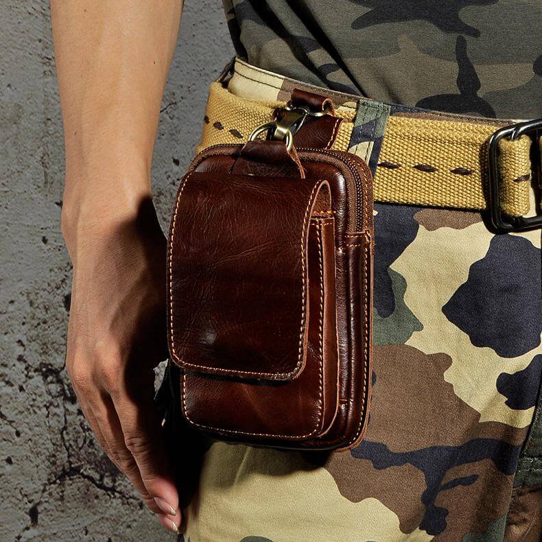 Herren Gürteltasche Echtleder