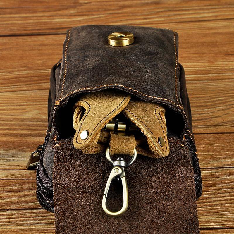 Herren Gürteltasche Echtleder