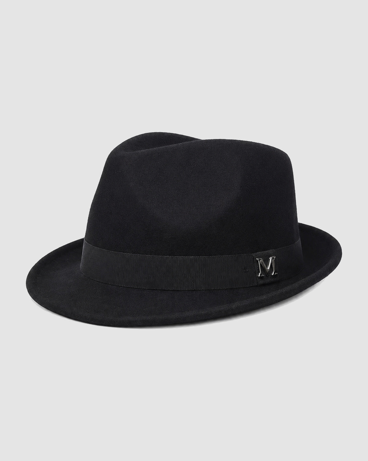 Herren Fedora-Hut mit Hutband – Schwarz, Bild 2