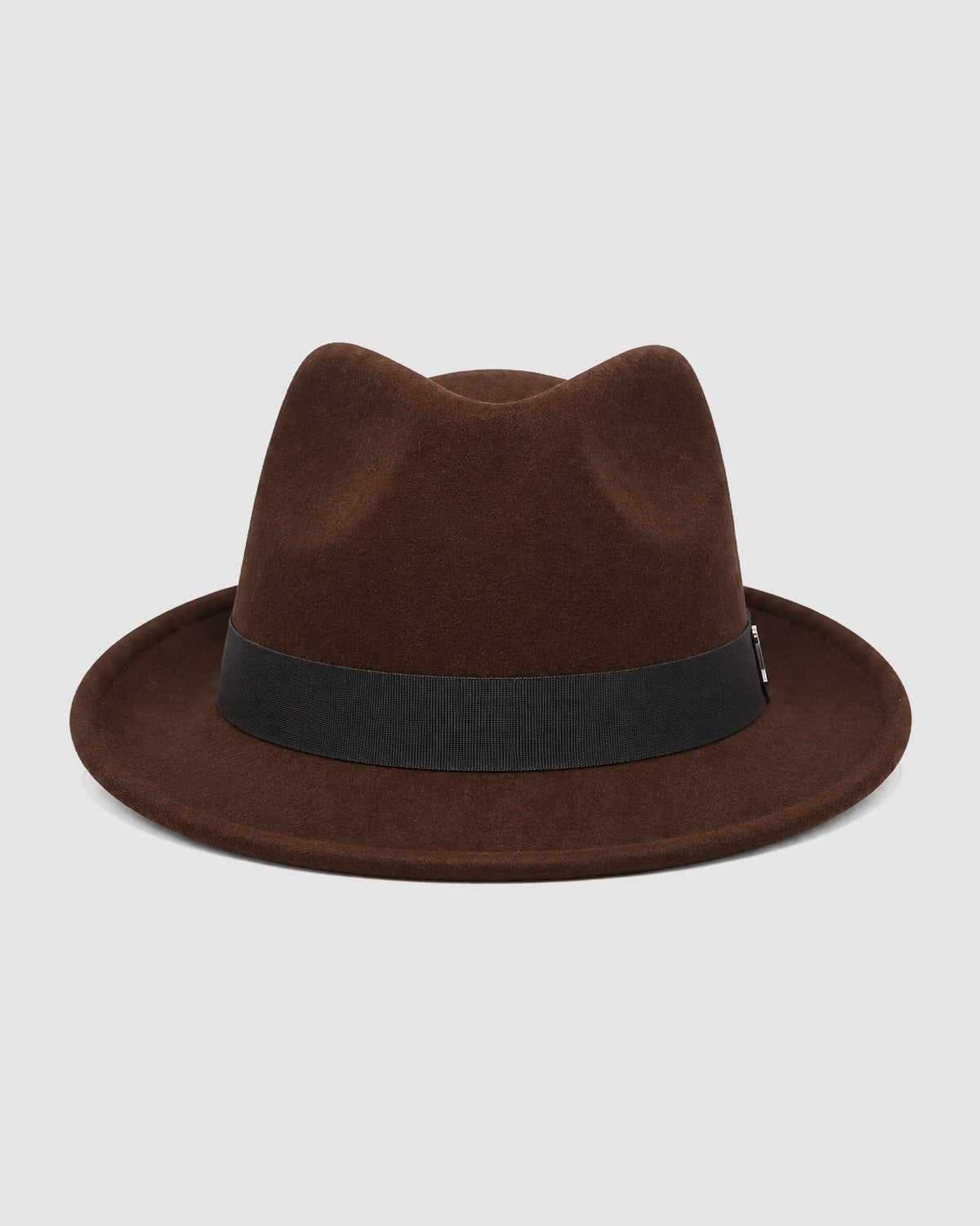 Herren Fedora-Hut mit Hutband – Braun
