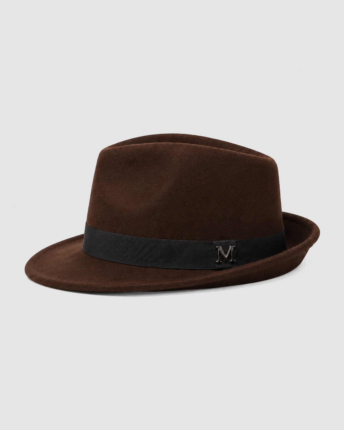 Herren Fedora-Hut mit Hutband – Braun, Bild 3